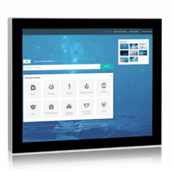 17" IP66/IK69 helt förseglad industriell bildskärm, 1280 x 1024, 5:4, 400nits, HDMI, Multi-PCAP touch