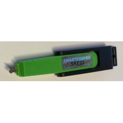 Nyckel för USB B-portlås. Förhindrar åtkomst till USB B-porten. Endast specialnyckeln kan öppna låset
