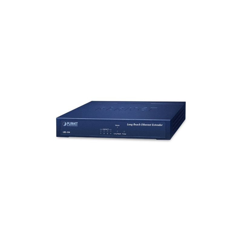 4 CH Long Reach Ethernet VDSL. punkt till punkt RJ11/RJ45/Coax. Upp till 2 km med coax
