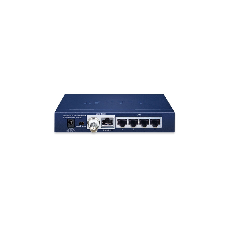4 CH Long Reach Ethernet VDSL. punkt till punkt RJ11/RJ45/Coax. Upp till 2 km med coax