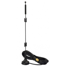 9 dBi LTE GSM piskantenn med magnetisk bas. 3 meter kabel med SMA hane