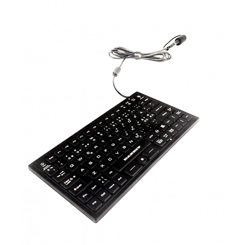 Antibakteriellt minitangentbord IP68 Medico Waterproof med TrackPoint USB Rengörs i alkohol