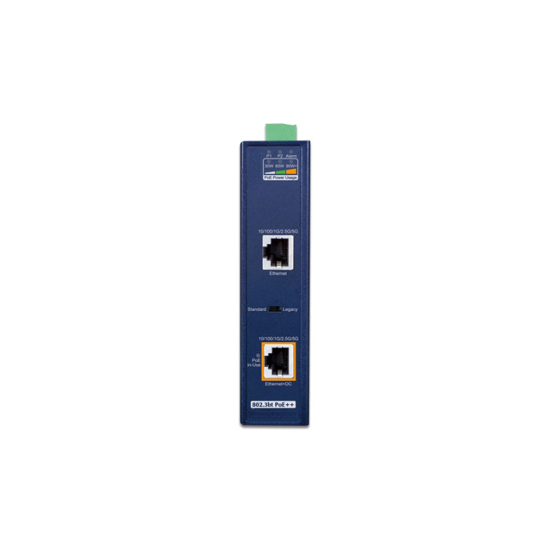 PoE Gigabit 95 Watt Injektor PoE++, Utspänning 54VDC, Matning 12 - 54VDC