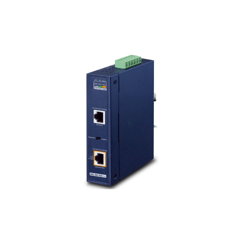 PoE Gigabit 95 Watt Injektor PoE++, Utspänning 54VDC, Matning 12 - 54VDC
