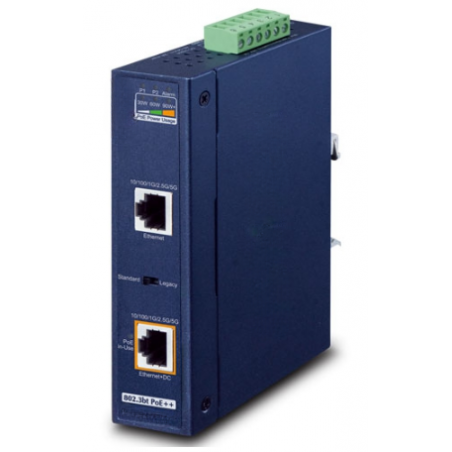 PoE Gigabit 95 Watt Injektor PoE++, Utspänning 54VDC, Matning 12 - 54VDC