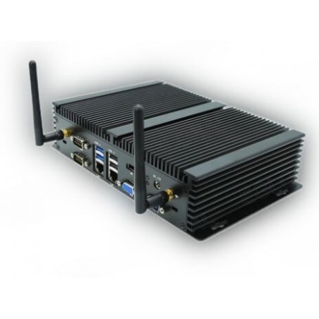 Fläktlös Embedded PC i7 HDMI, VGA SIM, WIFI, RS232/422/485 seriell