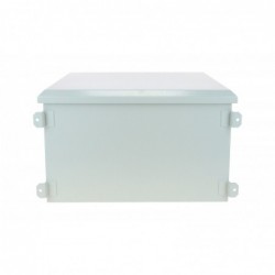 6U 19" utomhusställ, 60 cm djupt, med fläktar installerade. IP55 förseglad