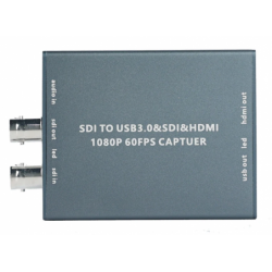 SDI till USB Capture Card med HDMI/Audio/SDI Loopout - 1920x1080 (1080p)60FPS - OBS Player Support