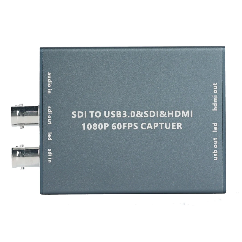 SDI till USB Capture Card med HDMI/Audio/SDI Loopout - 1920x1080 (1080p)60FPS - OBS Player Support