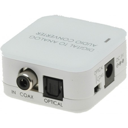 TOSLINK optisk fiber Converter - Analogt ljud (2 x RCA)