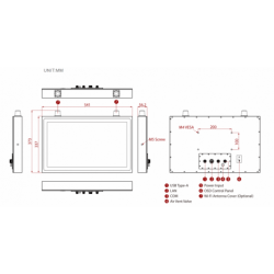 21,5"/22" panel PC i5 1000nits, 1500nits, Full IP 65/66/67K, PCAP touch, SUS 316/ ASIS 316 Rostfritt stål alla sidor