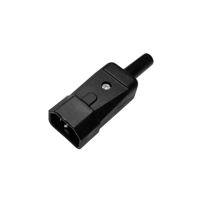 C14 IEC-enhet hankontakt för kabel. 10A
