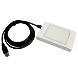 Vattentät dubbla band RFID läser 125kHz, 13.56MHz, NFC, EM400X, Mifare. 10 tecken decimal ascii. HID