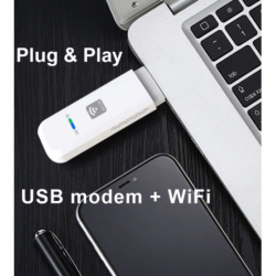 Höghastighets 4G LTE USB-modem med Wi-Fi | Upp till 150 Mbps nedladdningshastighet