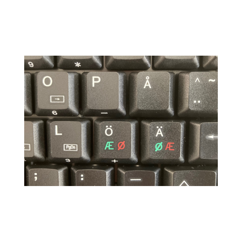 Kompakt svart minitangentbord med nordisk layout - 89 nycklar USB