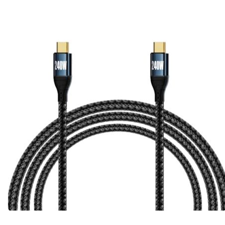 USB CC PD3.1 Laddningskabel 240Watt Snabbladdning Datakabel QC4.0 480Mbps 2 meter