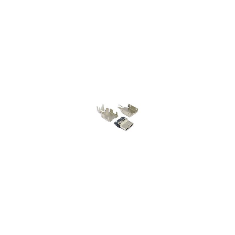 USB 3.0 Micro B haneee-stik. Loddeterminaler