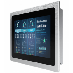 12" Panelmonitor PCAP Touch IP65 Front VGA HDMI 1000nits USB-skärm