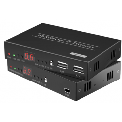 HDMI KVM-förlängare, Extender, HD, 150 meter över RJ45-kabel eller över TCP/IP, USB HID