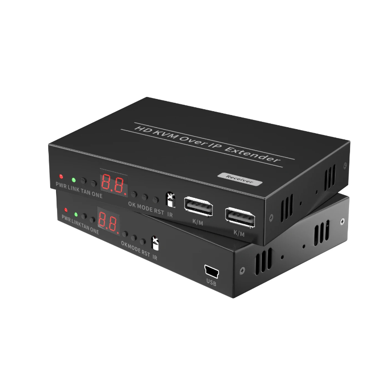 HDMI KVM-förlängare, Extender, HD, 150 meter över RJ45-kabel eller över TCP/IP, USB HID