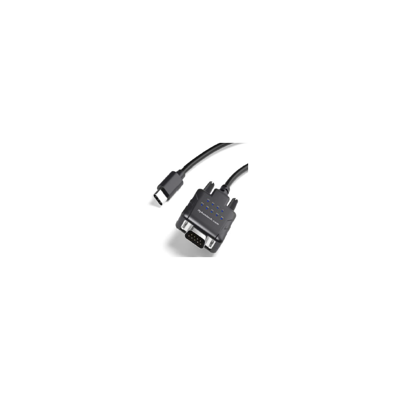 USB-C till RS232-adapter - skaffa en COM-port på PC via USB C-porten. Med 9 st. LED-indikatorer