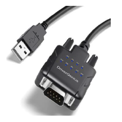 USB A till RS232-adapter - skaffa en COM-port på datorn via USB C-porten. Med 9 st. LED-indikatorer