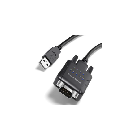 USB A till RS232-adapter - skaffa en COM-port på datorn via USB C-porten. Med 9 st. LED-indikatorer