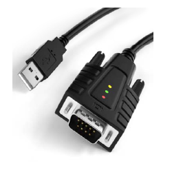 USB A till RS232-adapter - skaffa en COM-port på datorn via USB C-porten. Med 3 st. LED-indikatorer