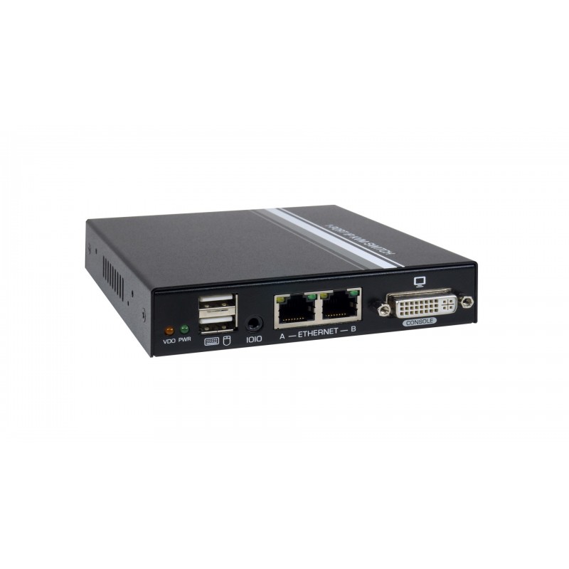 IP-baserad KVM-switchkonsol med DVI/VGA upp till 1920x1200 upplösning