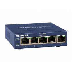 5-portars Gigabit Ethernet-switch - 10 Gbps bandbredd och QoS-stöd