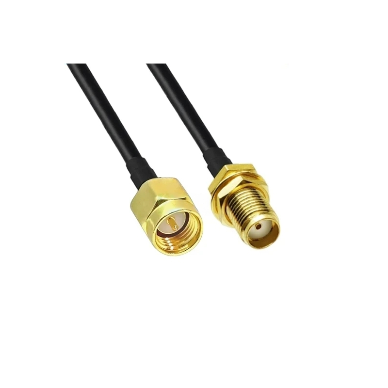 SMA hane till SMA hona, 50 ohm, GSM / LTE antenn svart, 20cm