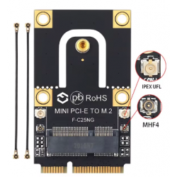 NGFF M.2 Key to Mini PCI-E Adapter för Intel AX210 AX200NGW