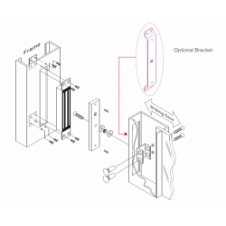 Kraftfull 12VDC elektronisk dörrmagnet - 136 kg hållkraft