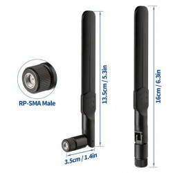 RP-SMA-antenn, 8Dbi 4G LTE , Kabel IPX IPEX U.FL MHF4 , M.2 NGFF , Intel AX200NGW 8265AC 8265NGW 7265AC 9560AC M.2 NGFF
