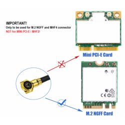 RP-SMA-antenn, 8Dbi 4G LTE , Kabel IPX IPEX U.FL MHF4 , M.2 NGFF , Intel AX200NGW 8265AC 8265NGW 7265AC 9560AC M.2 NGFF
