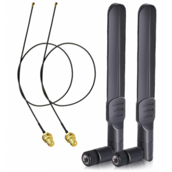 RP-SMA-antenn, 8Dbi 4G LTE , Kabel IPX IPEX U.FL MHF4 , M.2 NGFF , Intel AX200NGW 8265AC 8265NGW 7265AC 9560AC M.2 NGFF