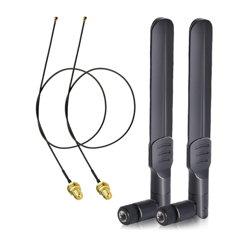 RP-SMA-antenn, 8Dbi 4G LTE , Kabel IPX IPEX U.FL MHF4 , M.2 NGFF , Intel AX200NGW 8265AC 8265NGW 7265AC 9560AC M.2 NGFF