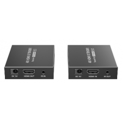 4K30 HDMI Extender, 0 bildfördröjning, 4K30 40 meter, 1080p 70 meter, POC, Cat6a/7