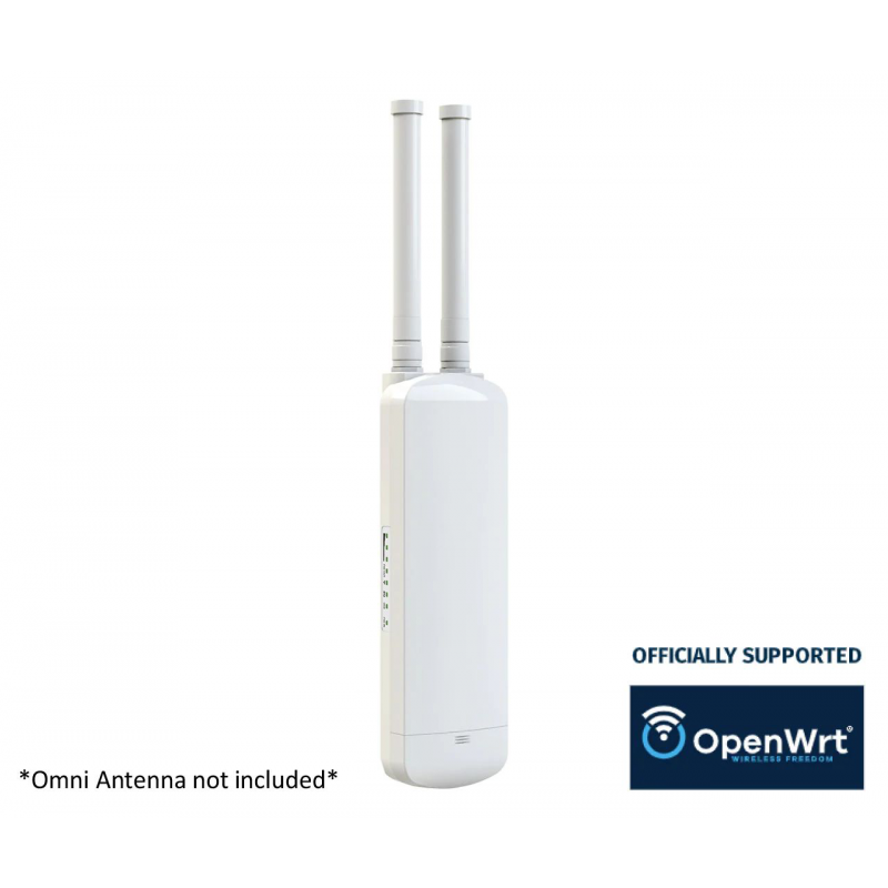 Utomhus 1200Mbit Dual Band WiFi Access Point med OpenWRT