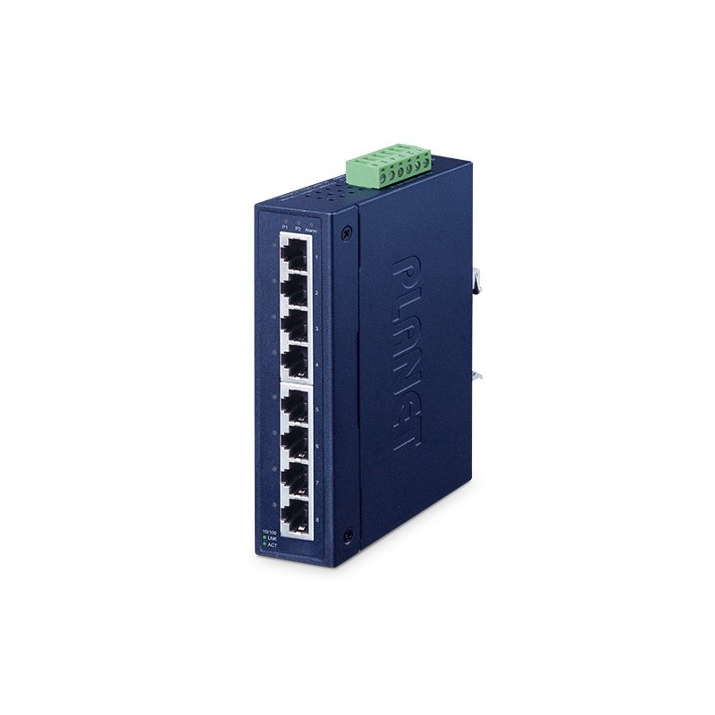 8-Port Unmanaged Switch med PROFINET-stöd, DIN-montering