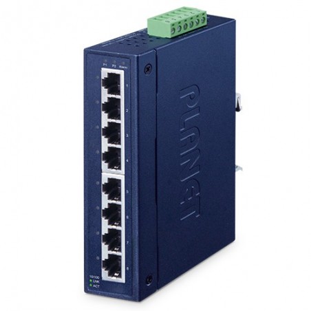 8-Port Unmanaged Switch med PROFINET-stöd, DIN-montering