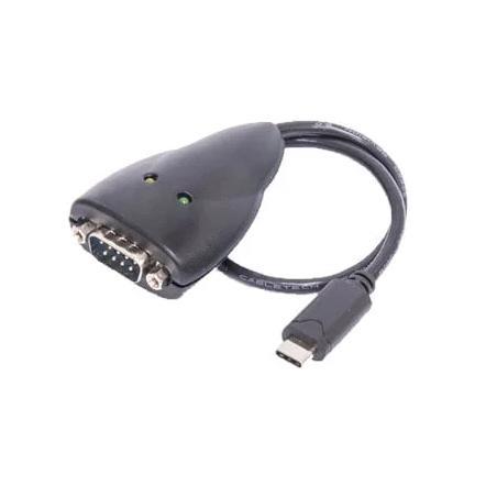 USB-C hane till RS232 omvandlare, DB9 hane, 0,25m kabel