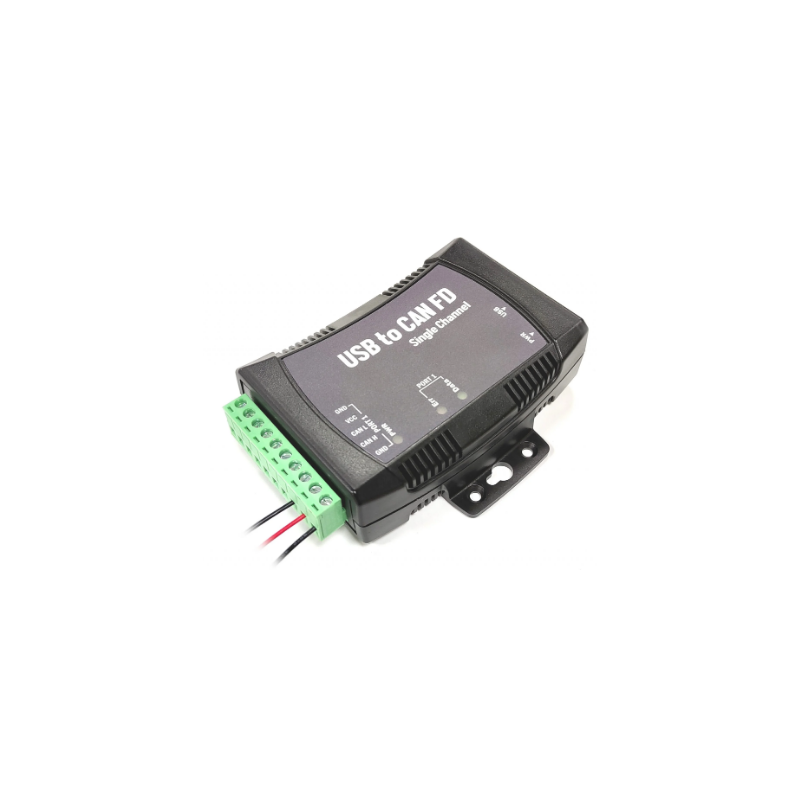 1 port USB till CAN FD-bussadapter. CAN 2.0A/B. ISO 11898_2:2016. 8 Mbps