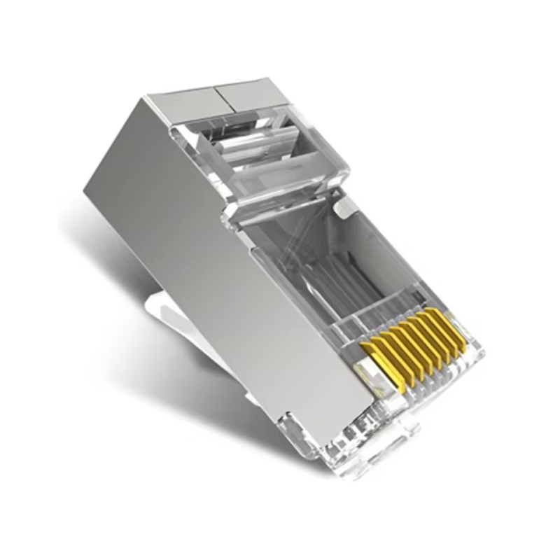 RJ45 cat.6 stick skärmet/STP enkel montage AWG 23 till 26, genomgångs stick industri