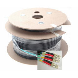 6 Core Armored fiberkabel, Multi Mode, LC-LC, 130m, 50/125my, OM4