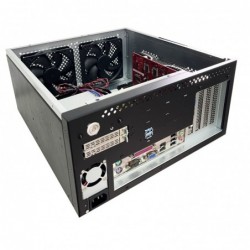 Industriell väggfäste Mini ATX med enkel åtkomst GPU-kortexpansion