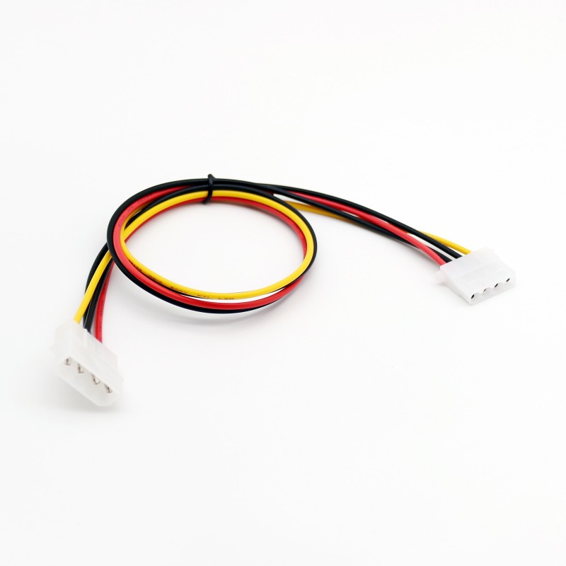 50 cm/1,5 fot IDE 4-stifts Molex Power Hane till IDE 4-stifts Molex Hon-jack förlängningsadapterkabel