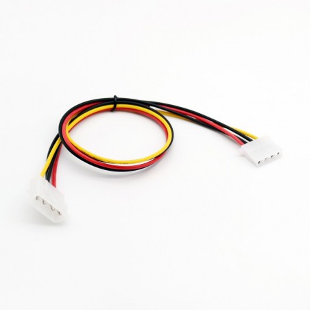 50 cm/1,5 fot IDE 4-stifts Molex Power Hane till IDE 4-stifts Molex Hon-jack förlängningsadapterkabel