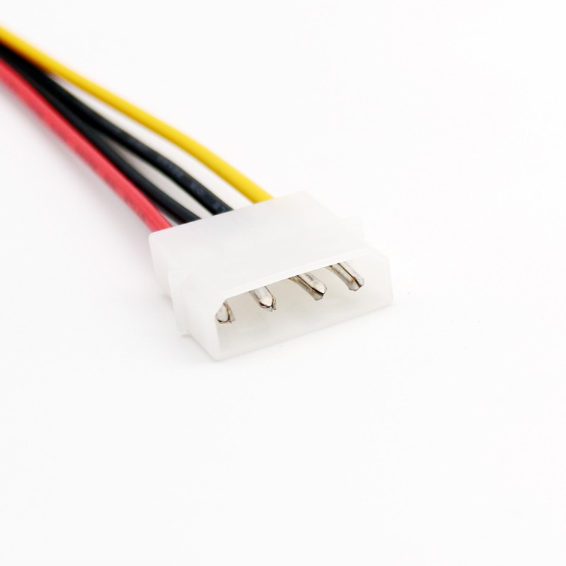 50 cm/1,5 fot IDE 4-stifts Molex Power Hane till IDE 4-stifts Molex Hon-jack förlängningsadapterkabel