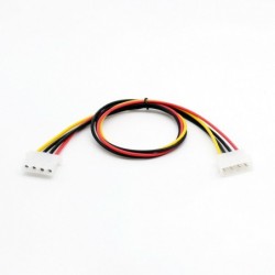 50 cm/1,5 fot IDE 4-stifts Molex Power Hane till IDE 4-stifts Molex Hon-jack förlängningsadapterkabel
